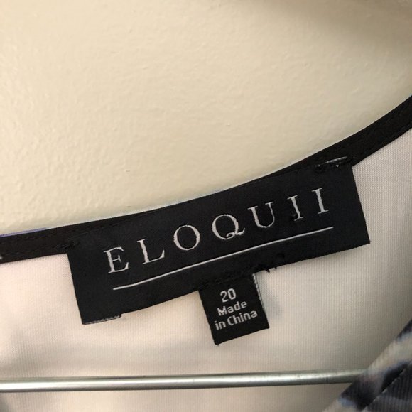 Eloquii animal print dress short sleeve - Picture 3 of 8